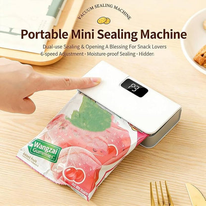 HeatSeal™ - 2in1 Mini Portable Magnetic Food Bag Sealer